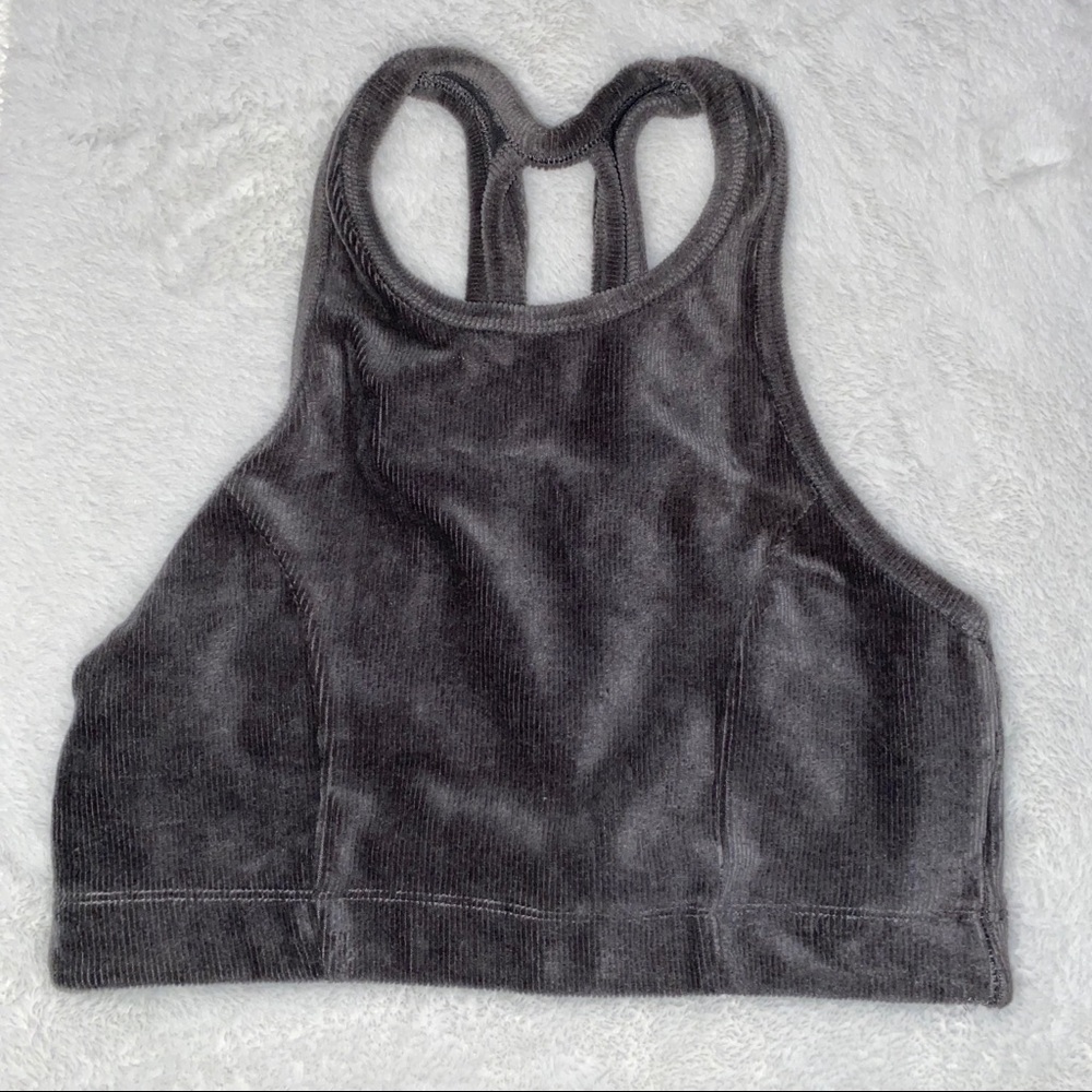 ⚓️ NWOT Corduroy Top/Sports Bra